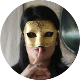 It's literally just a woman in a gold mask, there's no grainy film pics. Stop falling for it.